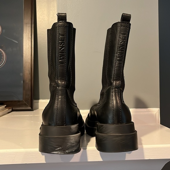 Twinset Leather Platform Chelsea Boots - Picture 7 of 10
